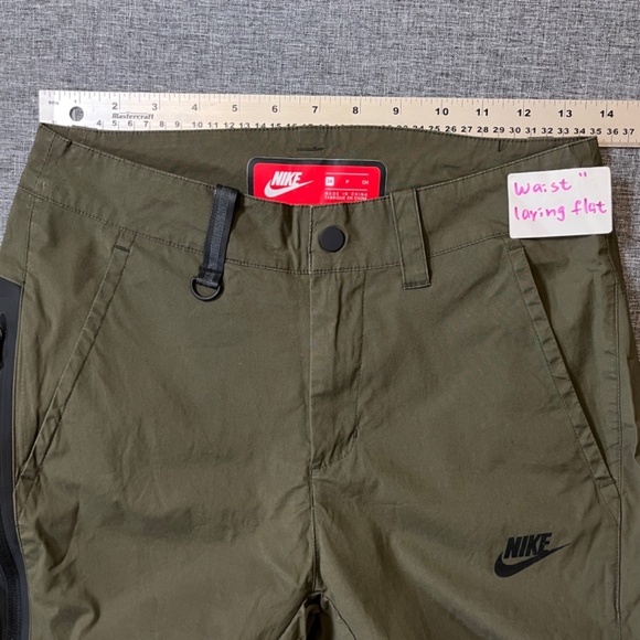 Nike Tech Bonded Jogger Pants - Men's Size 28 - Green - Picture 8 of 12